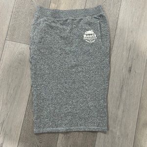 Salt & pepper roots high waisted skirt